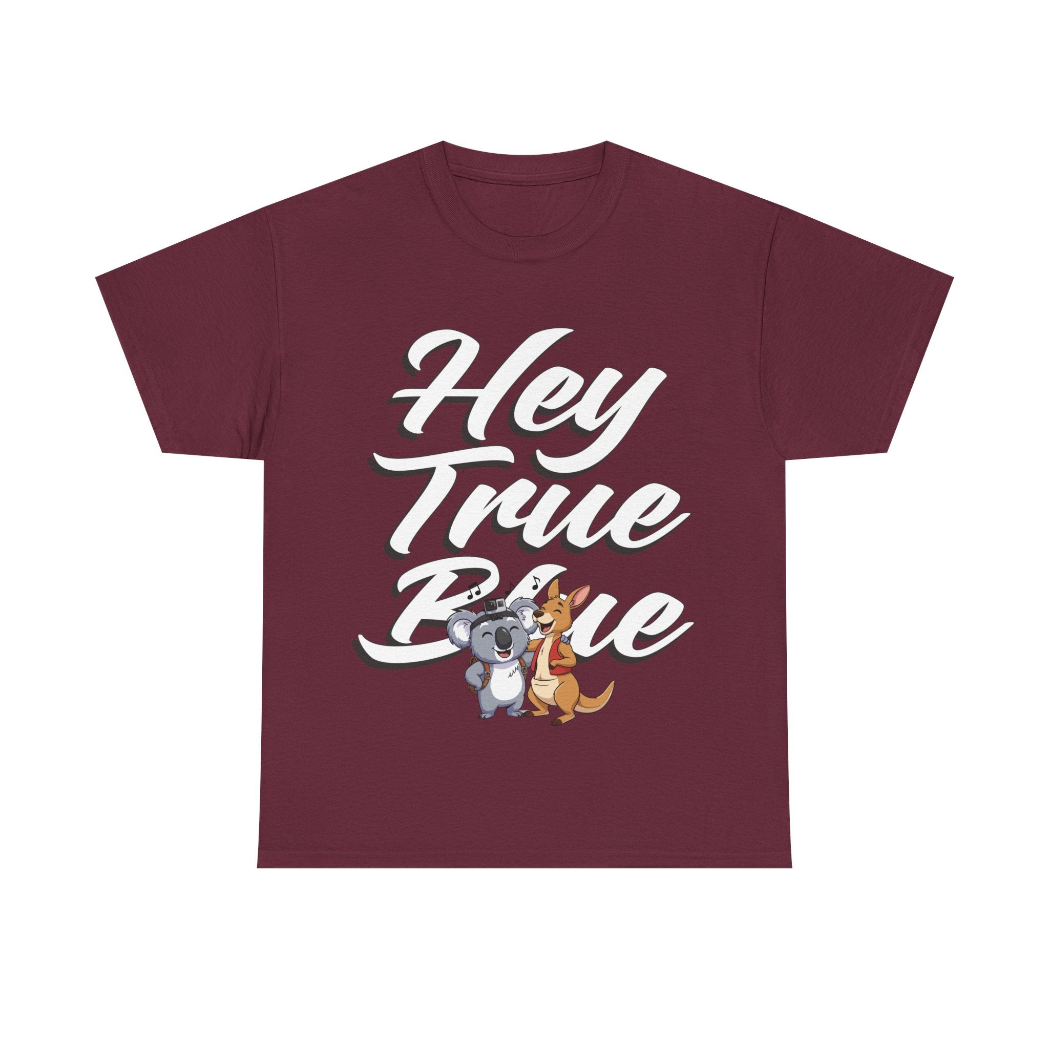 👕 Bellbird Hollow Tee "True Blue Olly & Kangaroo" 🦘🎶 (Unisex Heavy Cotton)