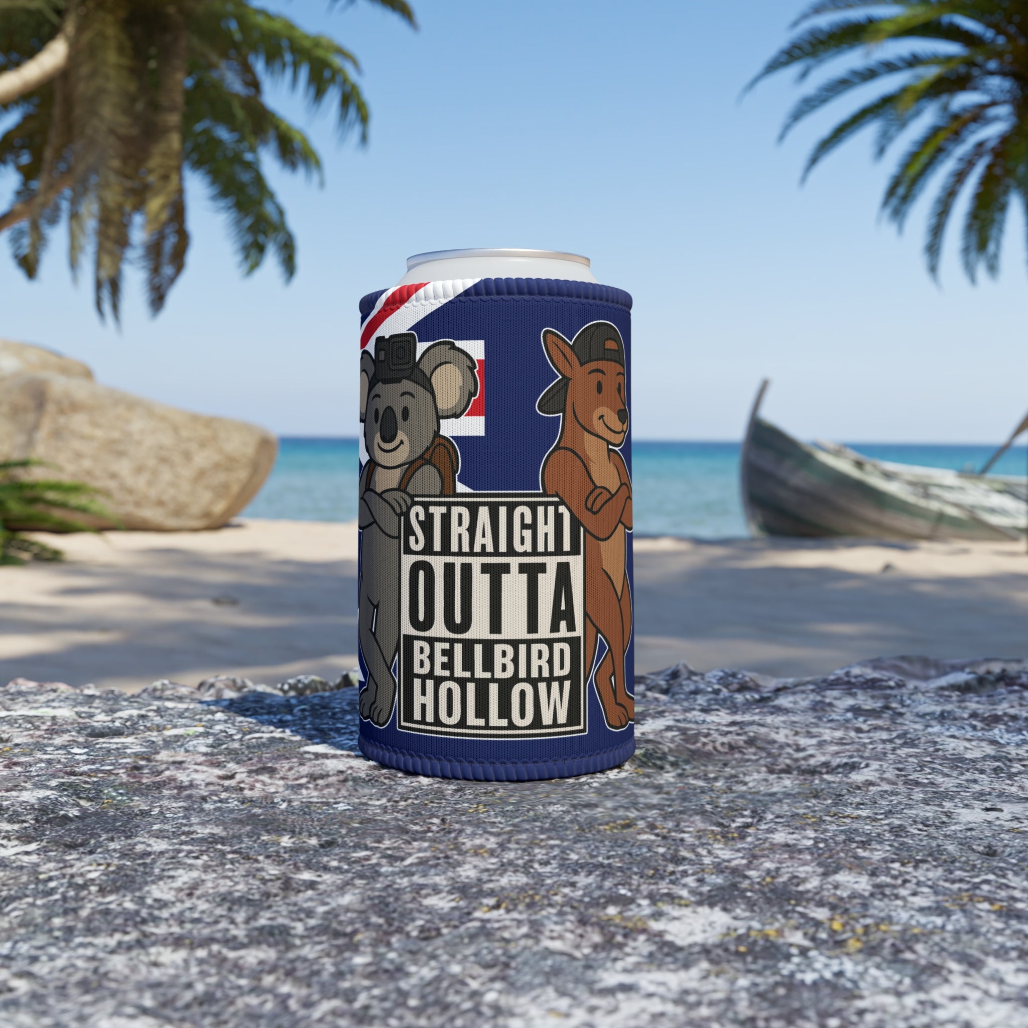 🍻 Bellbird Hollow Stubby Cooler – “Straight Outta Bellbird Hollow”