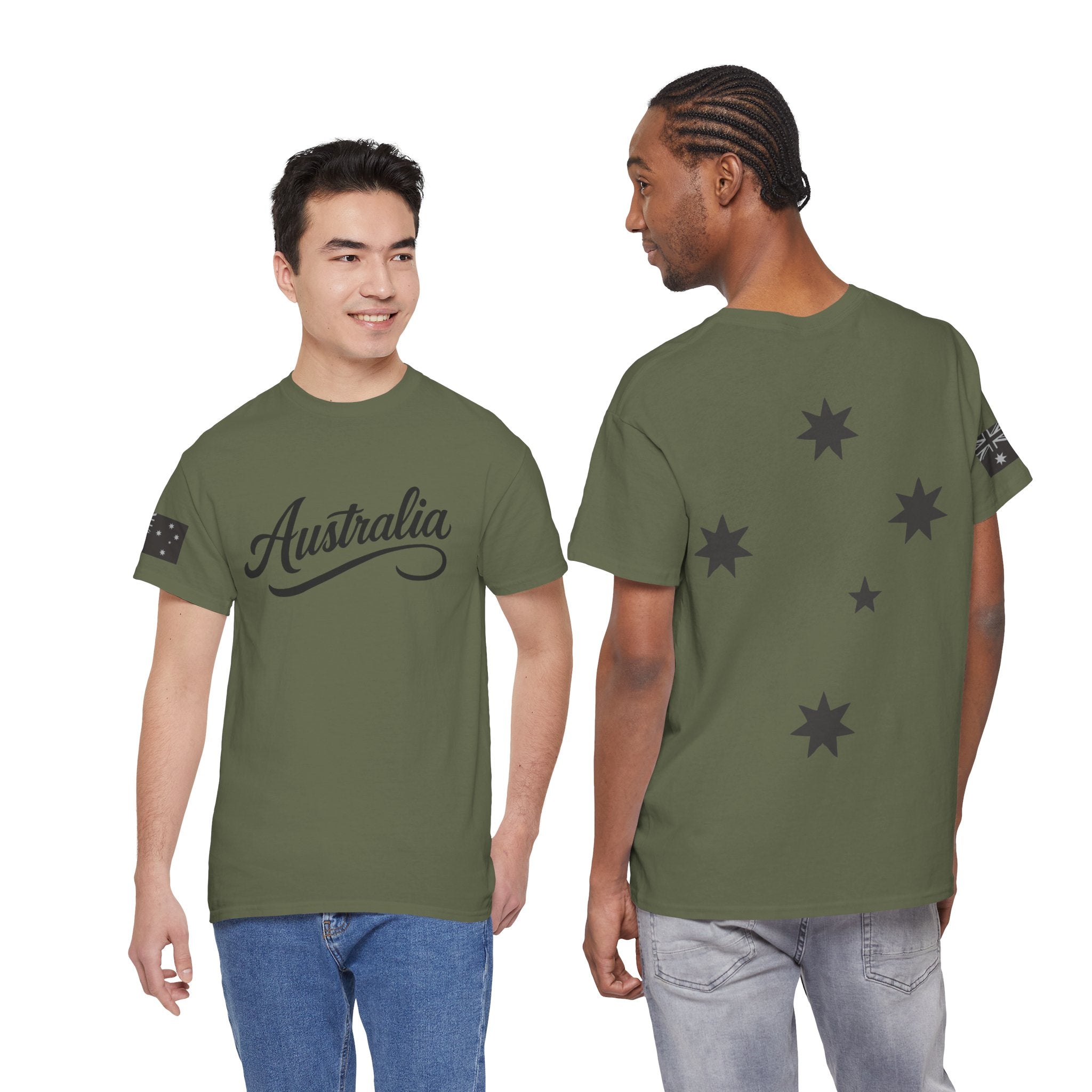 ⭐🇦🇺 Southern Stars Minimalist Tee – Quiet Aussie Pride (Unisex Heavy Cotton)