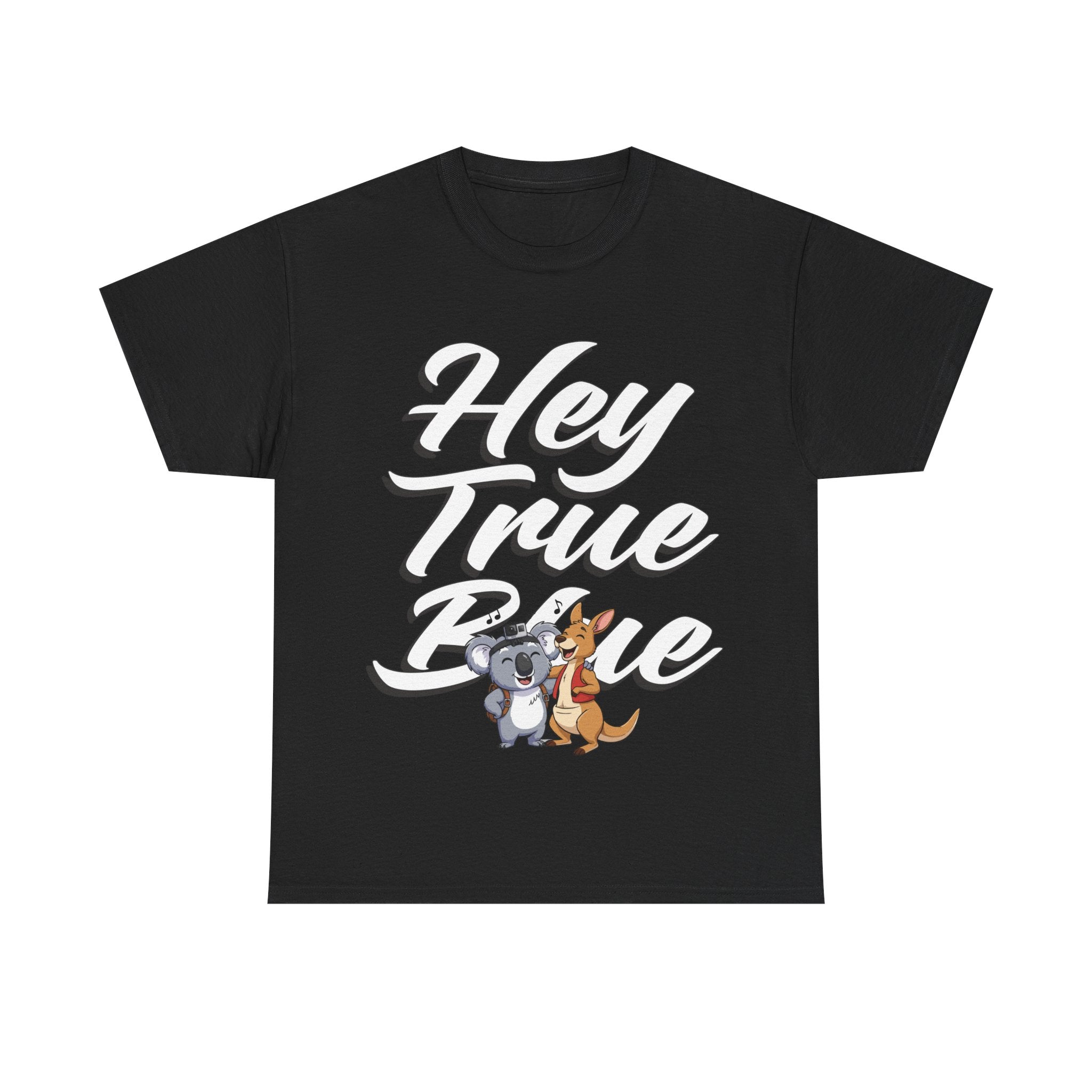 👕 Bellbird Hollow Tee "True Blue Olly & Kangaroo" 🦘🎶 (Unisex Heavy Cotton)