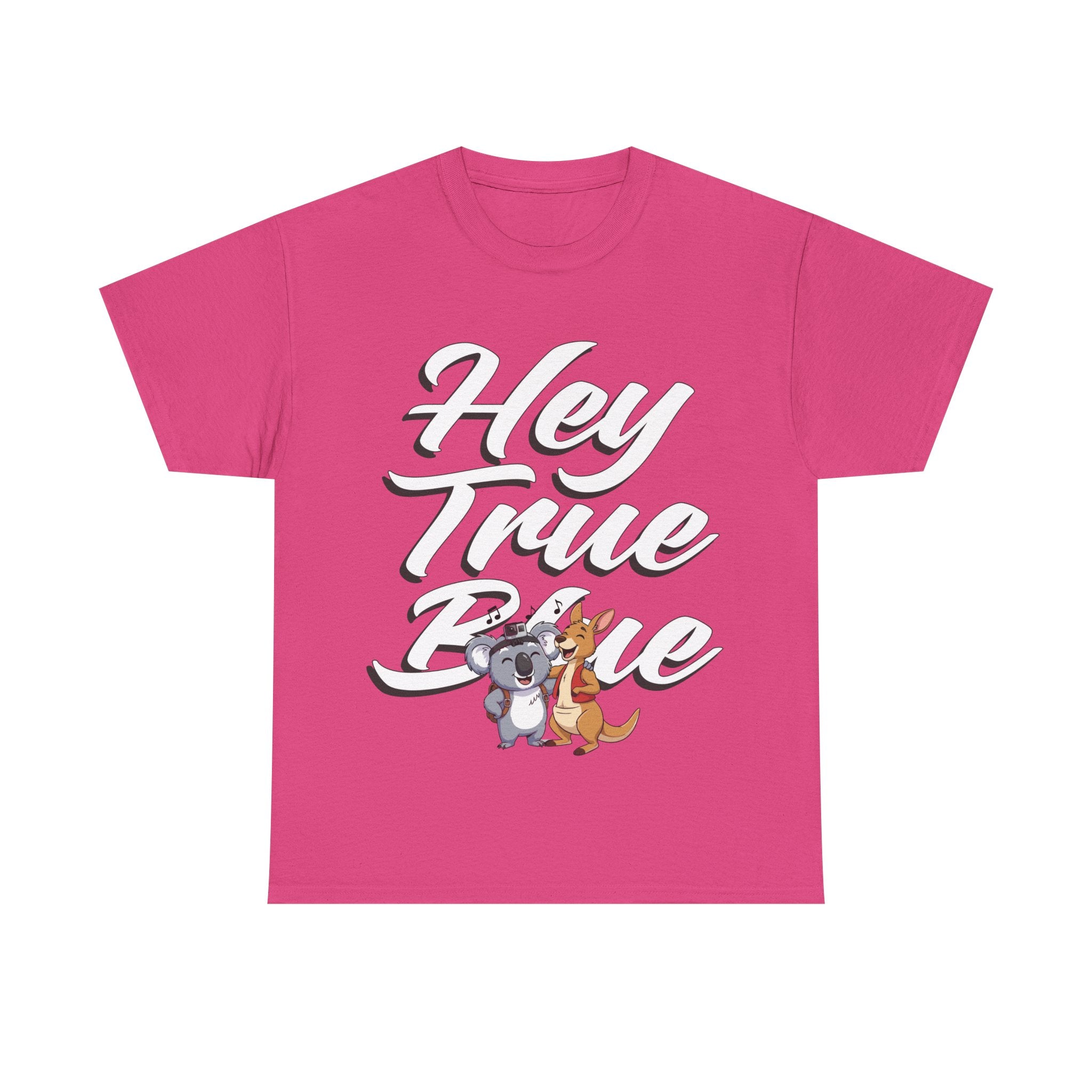 True Blue Olly & Kangaroo Unisex T-Shirt 🦘🎶 - Cute Animal Graphic T-Shirt, Animal Lover Gift, Casual Wear, Everyday Comfort