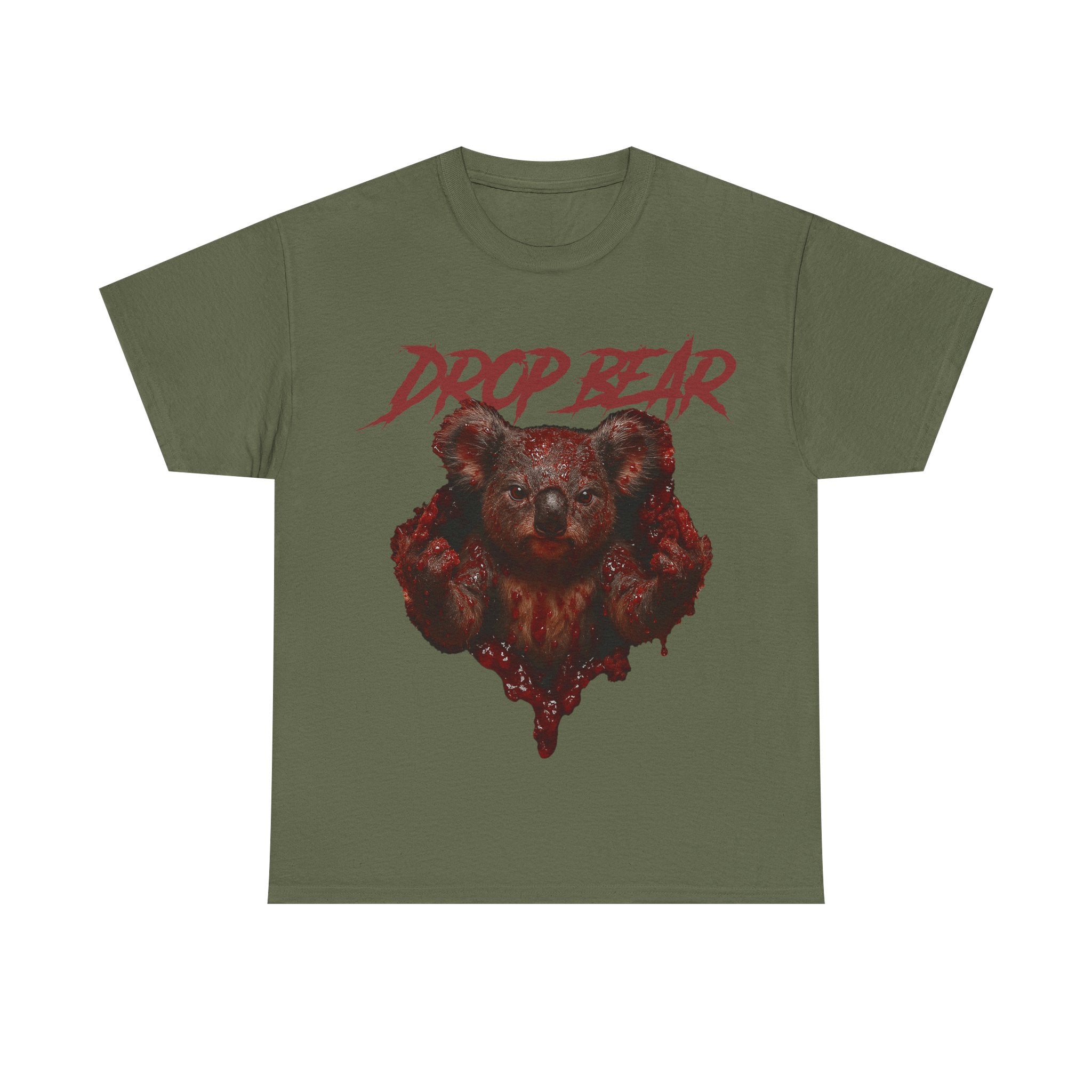 👕 Bellbird Hollow Tee – “DROP BEAR” 🐨 (Unisex Heavy Cotton)