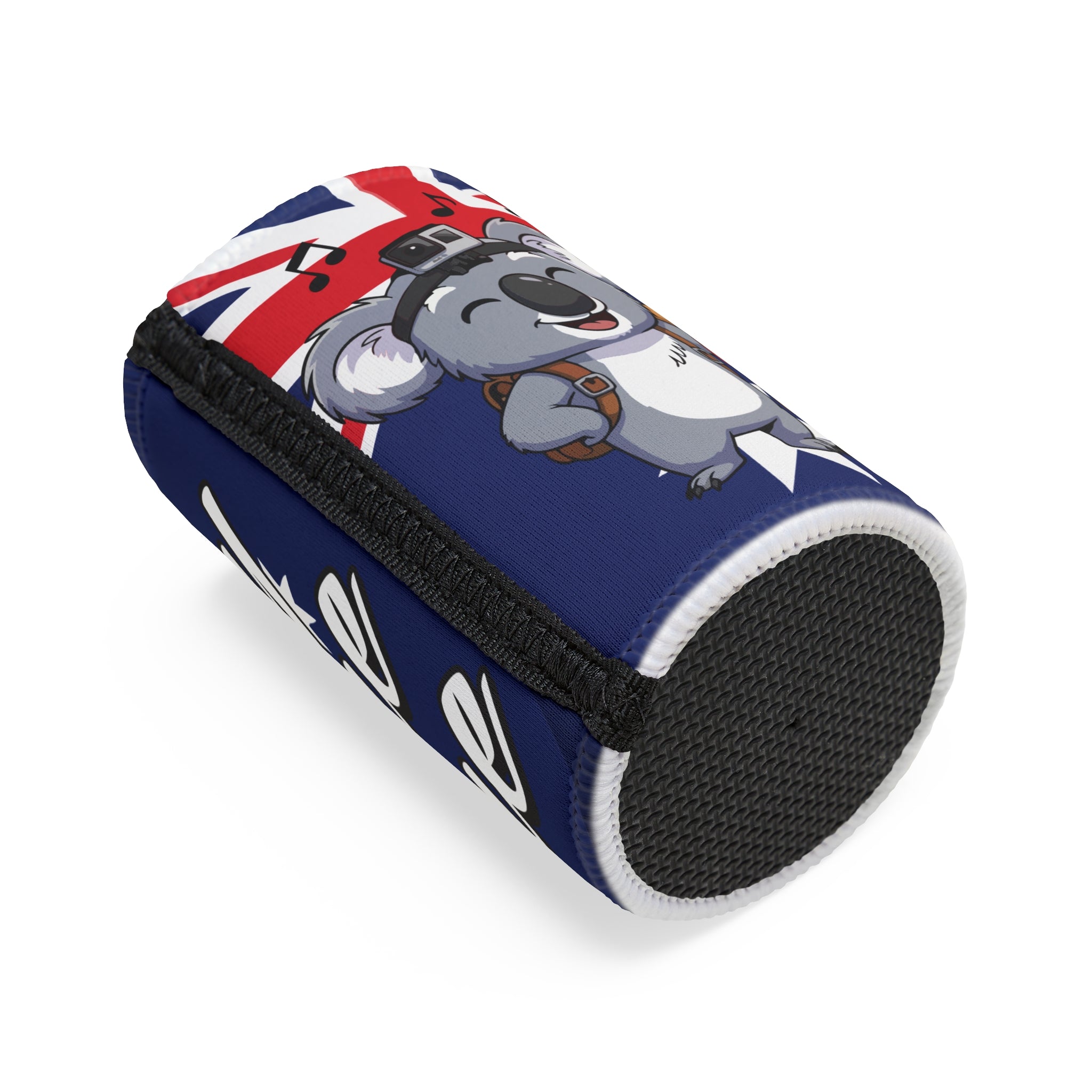 True Blue Aussie Flag Stubby Cooler 🇦🇺🎶, Beer Cooler, Drink Koozie, Party Accessory, Gift for Friends, Outdoor Celebrations