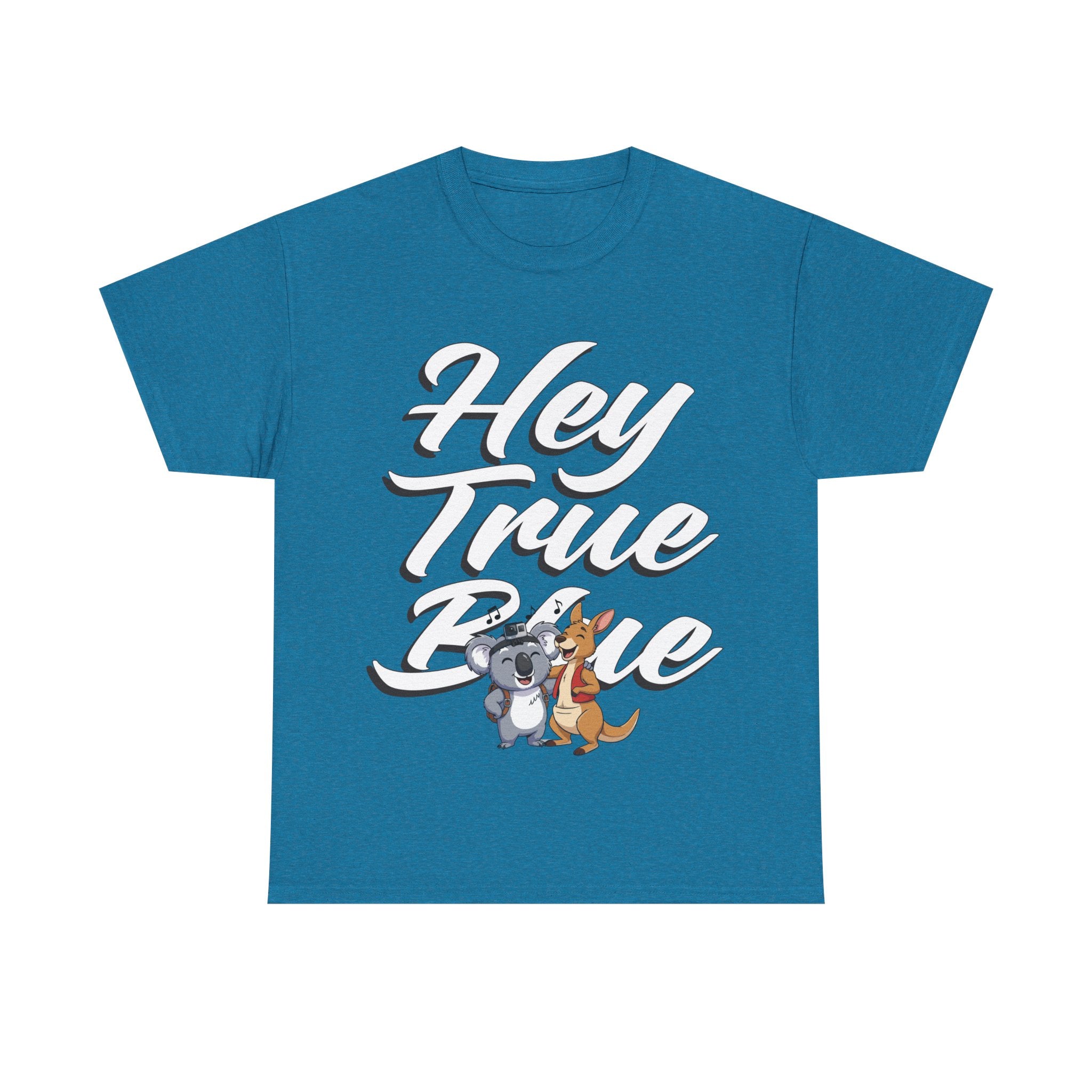 True Blue Olly & Kangaroo Unisex T-Shirt 🦘🎶 - Cute Animal Graphic T-Shirt, Animal Lover Gift, Casual Wear, Everyday Comfort