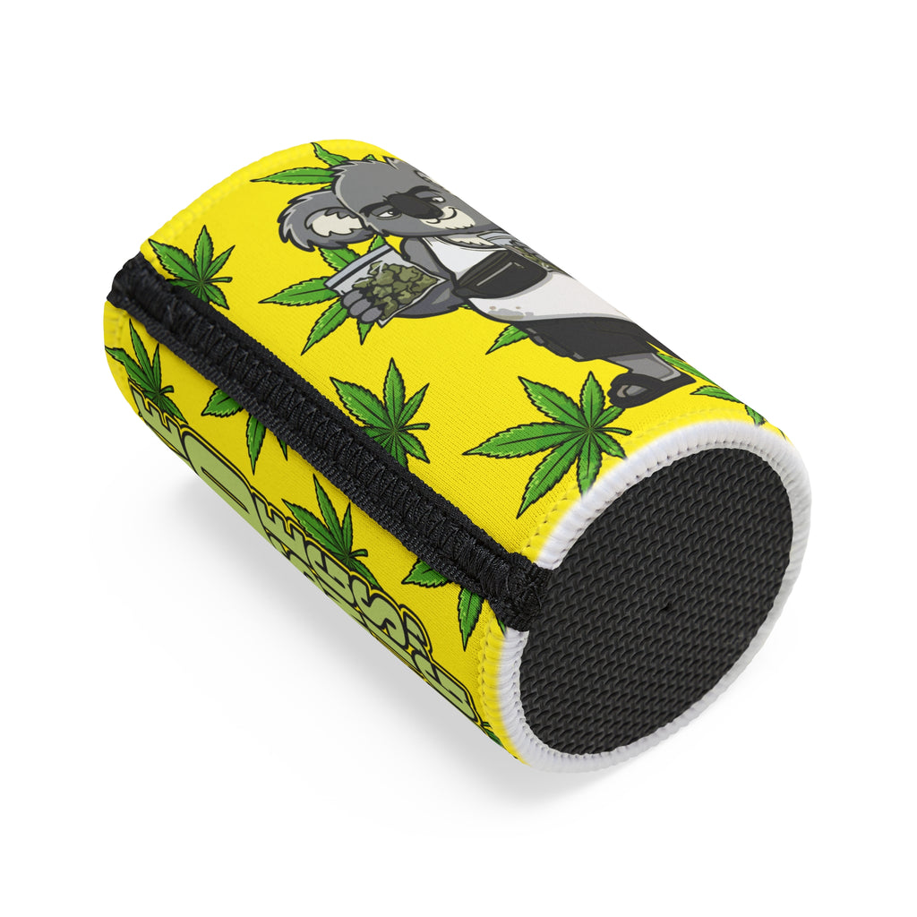 Cheeky Gaz Stubby Cooler 🌿😜, Fun Party Drink Sleeve, Summer BBQ Accessory, Eco-Friendly Beverage Insulator, Cannabis-Themed Gift