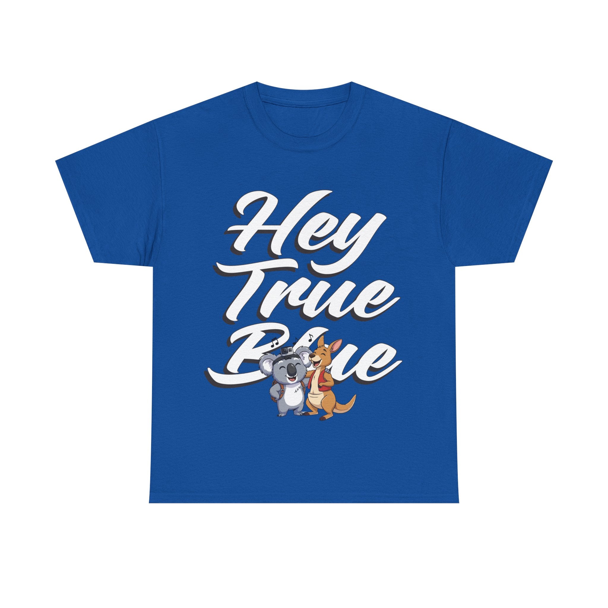 👕 Bellbird Hollow Tee "True Blue Olly & Kangaroo" 🦘🎶 (Unisex Heavy Cotton)