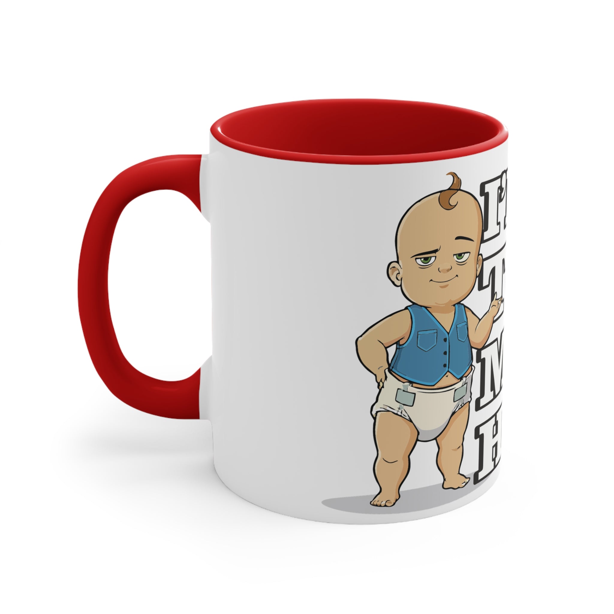 Humorous Smooth Baby Mug, Funny Gift for Parents, Cute Nursery Item, Playful Coffee Cup, Ideal for Baby Showers, Unique Baby Decor