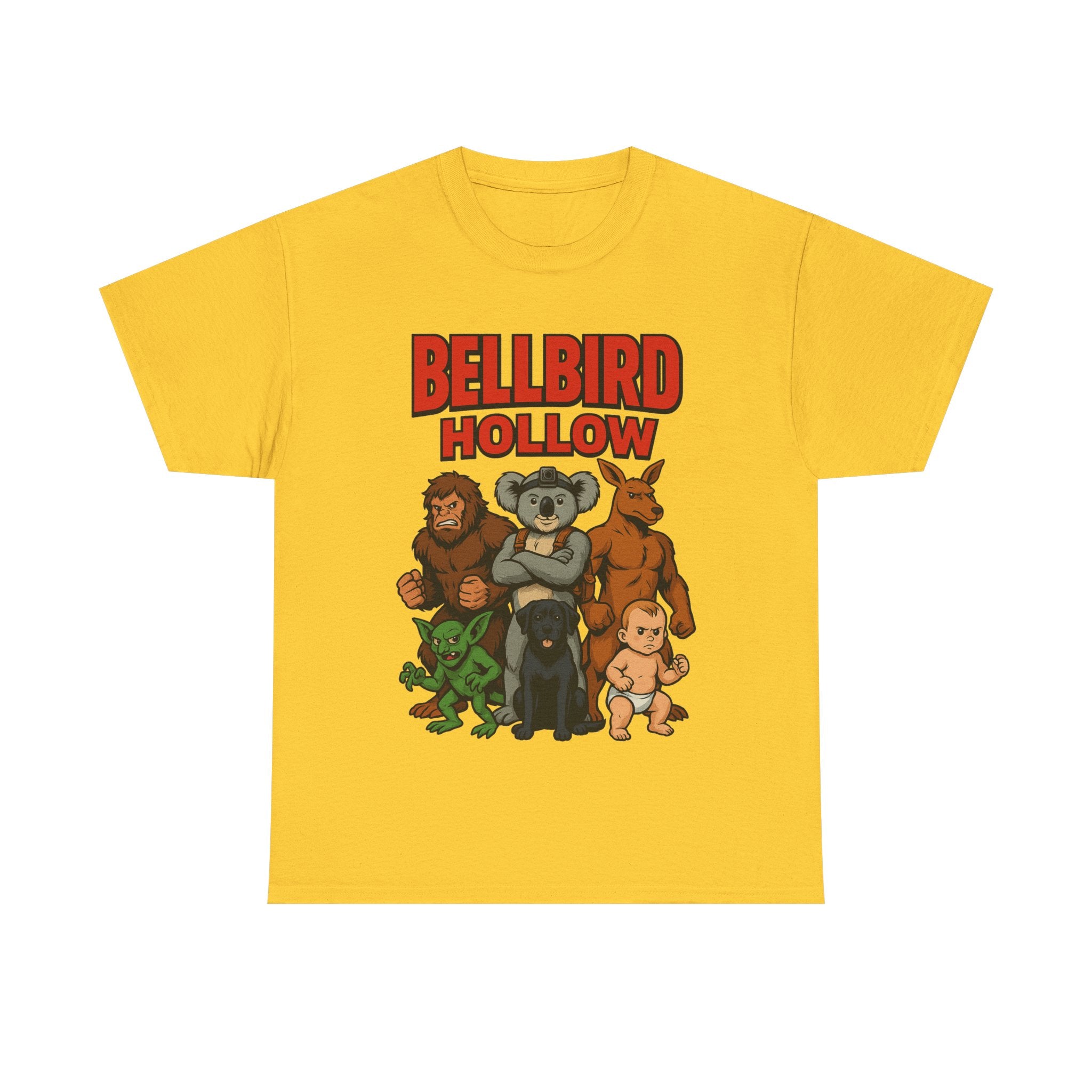🐦💥 Bellbird Hollow Super-Team Tee – Comic Style Edition ⚡👕 (Unisex Heavy Cotton)