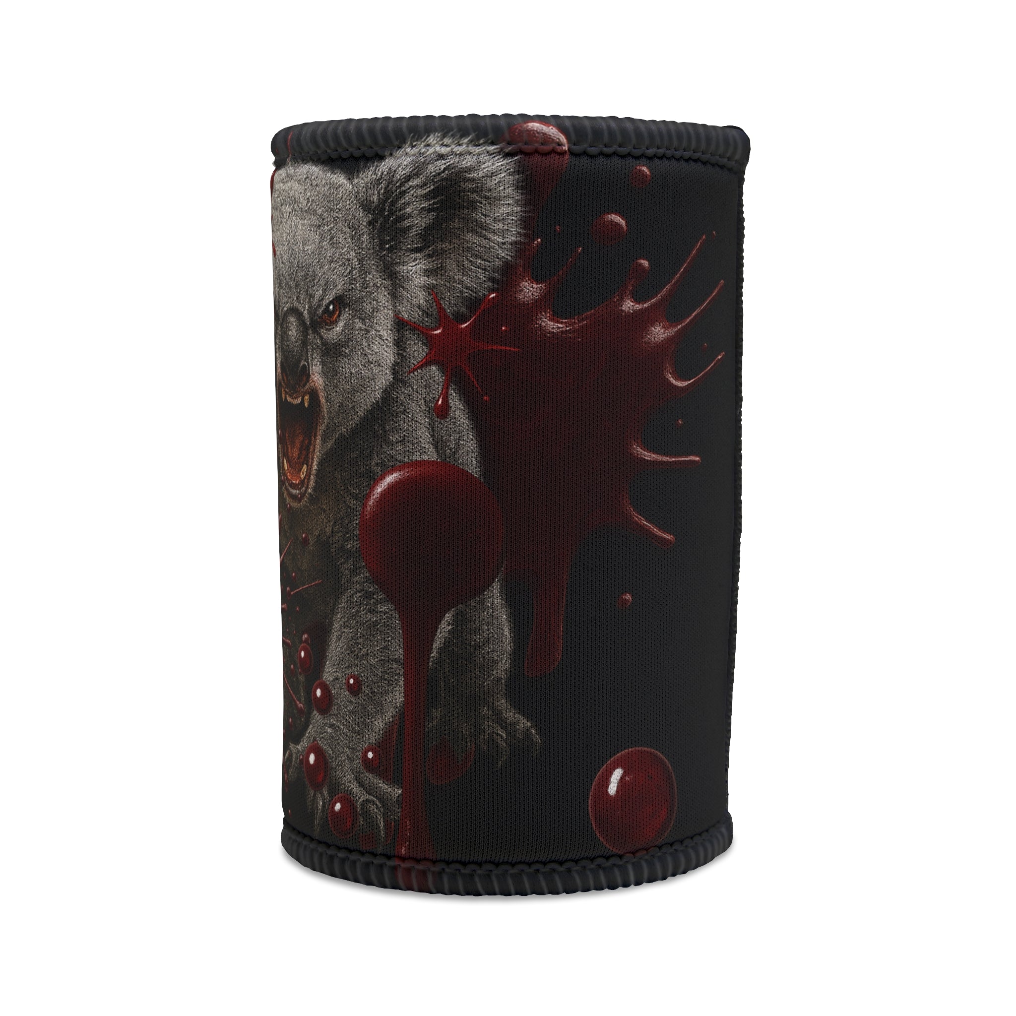 🩸🔥 Bellbird Hollow Stubby Cooler – DROP BEAR - BLACK EDITION 🔥🩸 (Unisex Heavy Cotton)