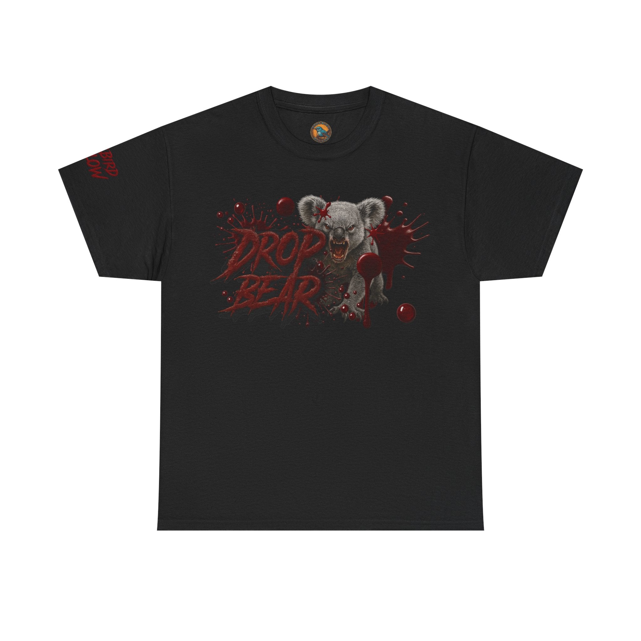 🔥🩸 Bellbird Hollow Tee – Drop Bear - Black Edition 🩸🔥 (Unisex Heavy Cotton)