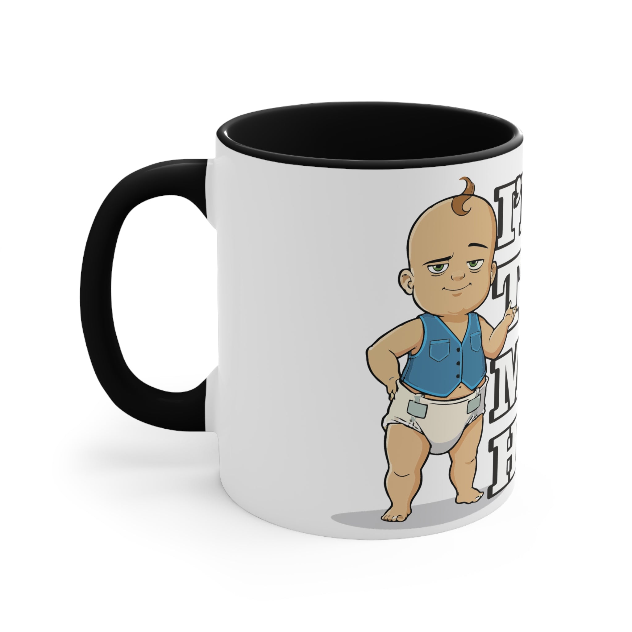 Humorous Smooth Baby Mug, Funny Gift for Parents, Cute Nursery Item, Playful Coffee Cup, Ideal for Baby Showers, Unique Baby Decor
