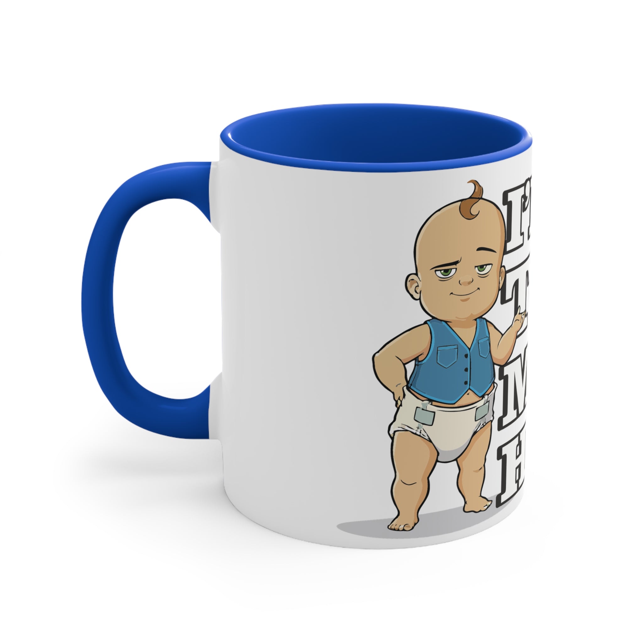 Humorous Smooth Baby Mug, Funny Gift for Parents, Cute Nursery Item, Playful Coffee Cup, Ideal for Baby Showers, Unique Baby Decor