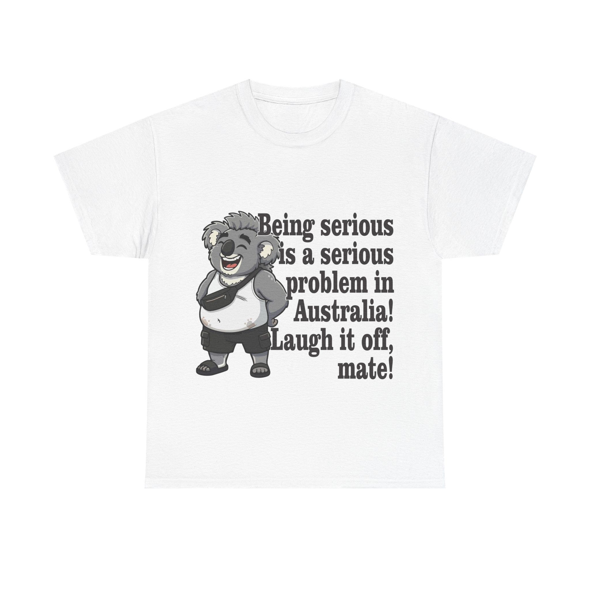 👕 Bellbird Hollow Tee "Gaz's "Laugh It Off, Mate!" 🐨  (Unisex Heavy Cotton)