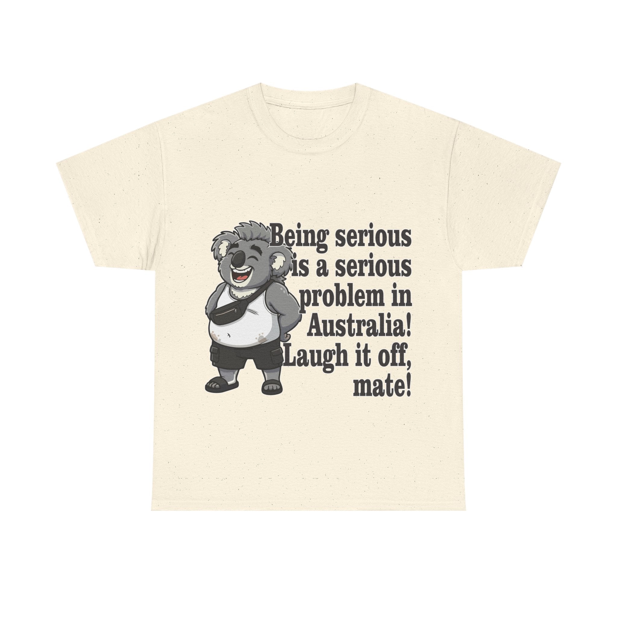 👕 Bellbird Hollow Tee "Gaz's "Laugh It Off, Mate!" 🐨  (Unisex Heavy Cotton)