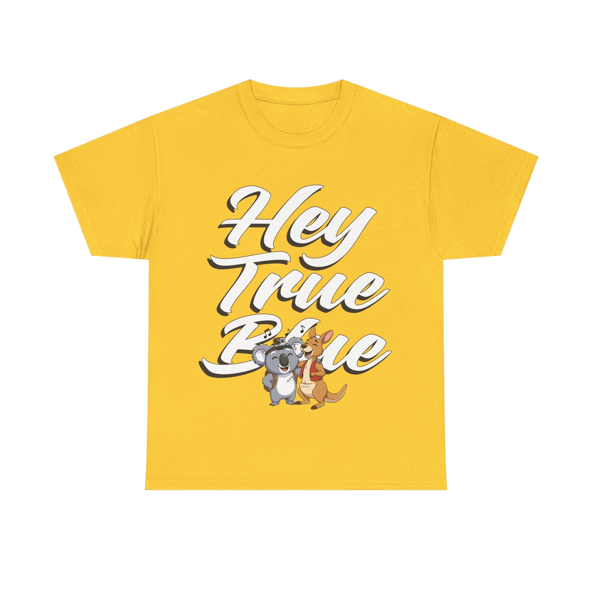 True Blue Olly & Kangaroo Unisex T-Shirt 🦘🎶 - Cute Animal Graphic T-Shirt, Animal Lover Gift, Casual Wear, Everyday Comfort