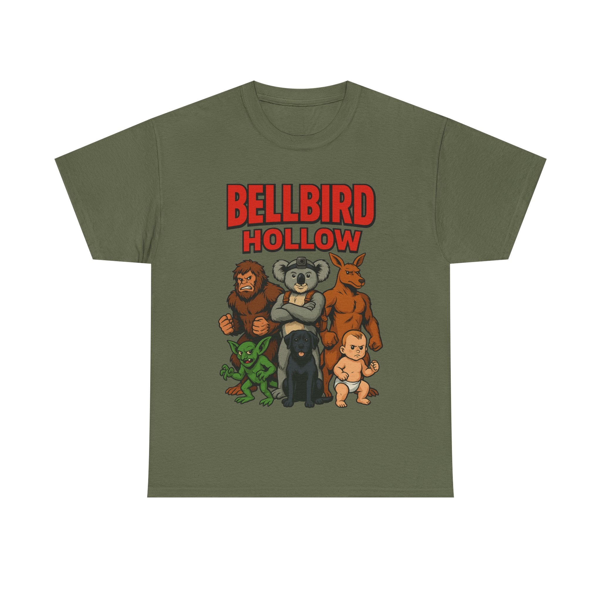 🐦💥 Bellbird Hollow Super-Team Tee – Comic Style Edition ⚡👕 (Unisex Heavy Cotton)