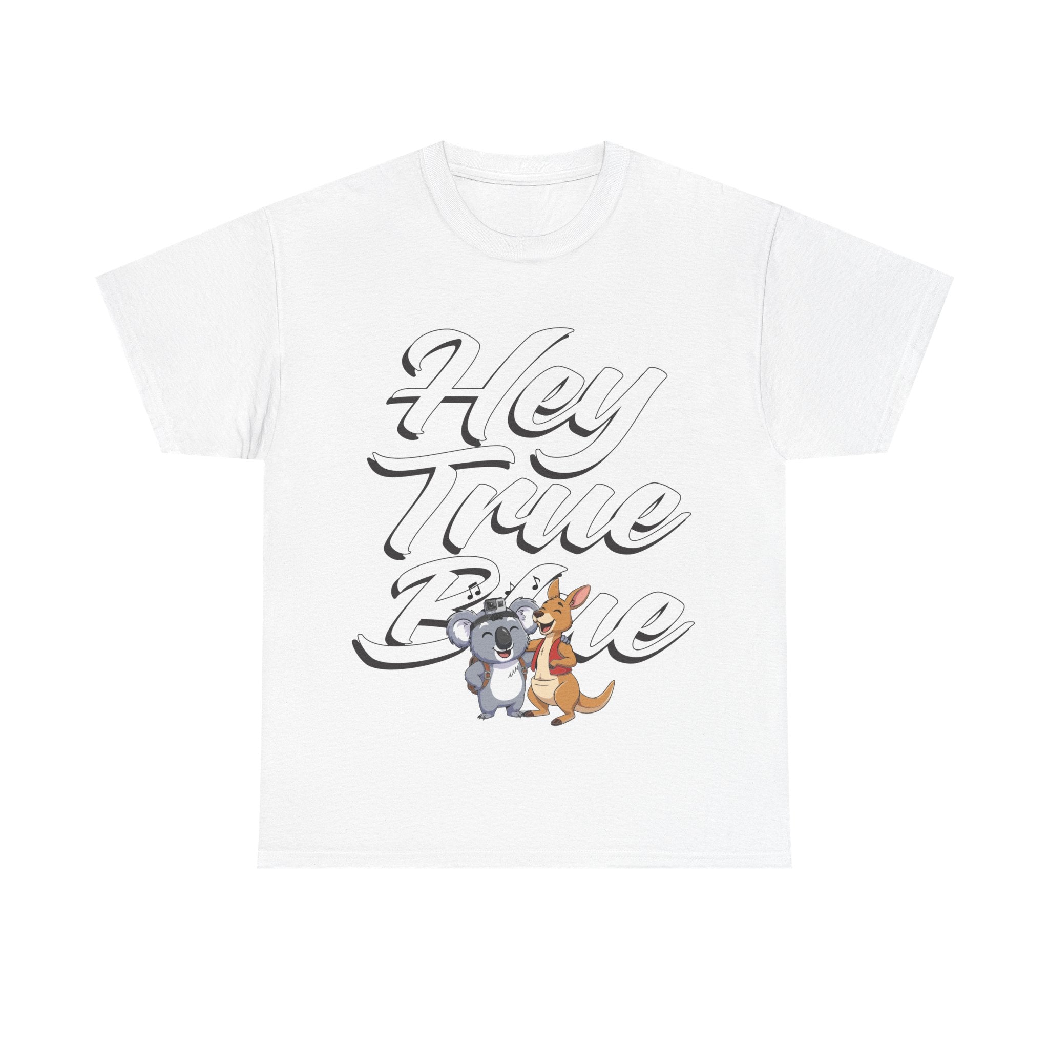 👕 Bellbird Hollow Tee "True Blue Olly & Kangaroo" 🦘🎶 (Unisex Heavy Cotton)