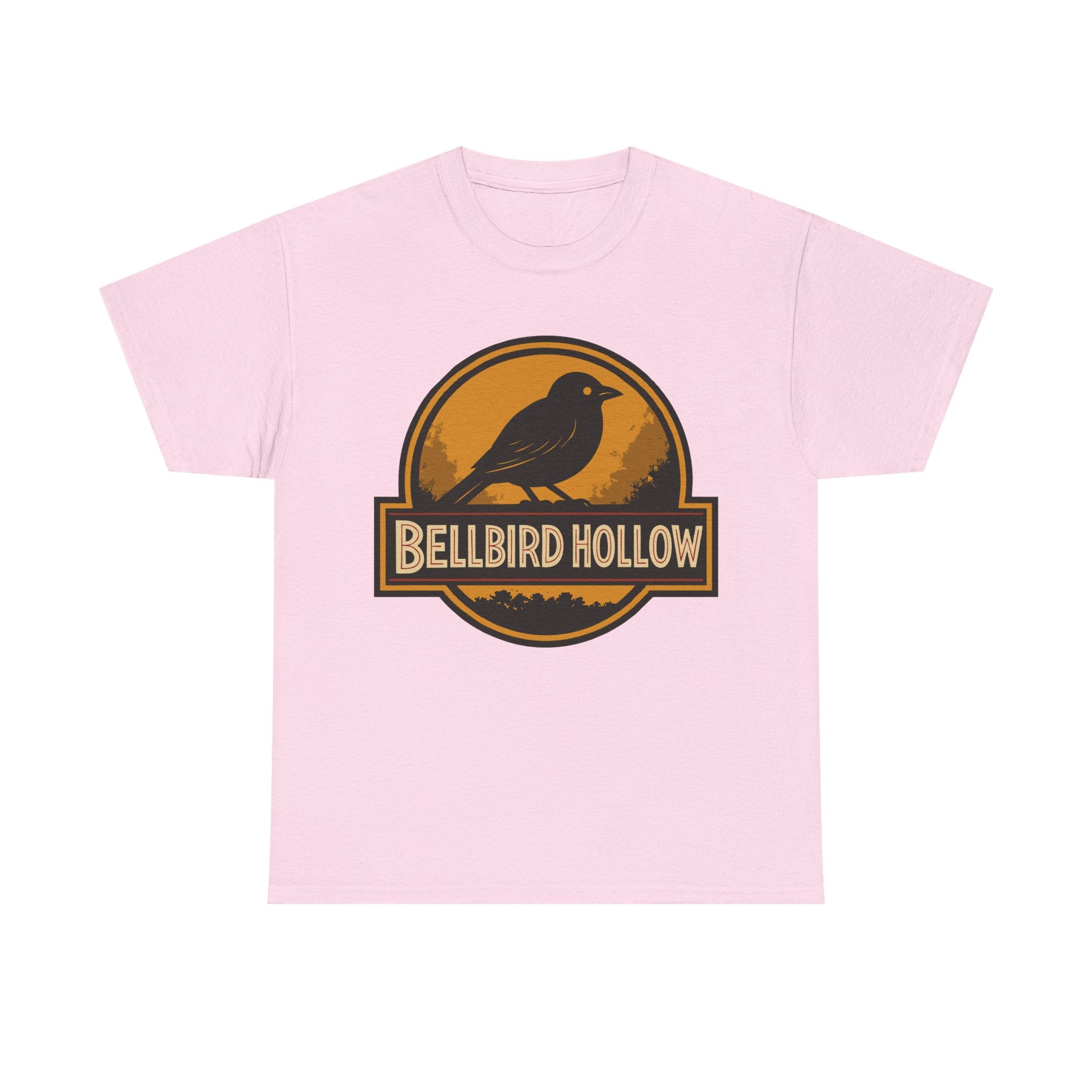 🐦🔥 Bellbird Hollow – Vintage Crest Tee 🌅🌲 (Unisex Heavy Cotton)