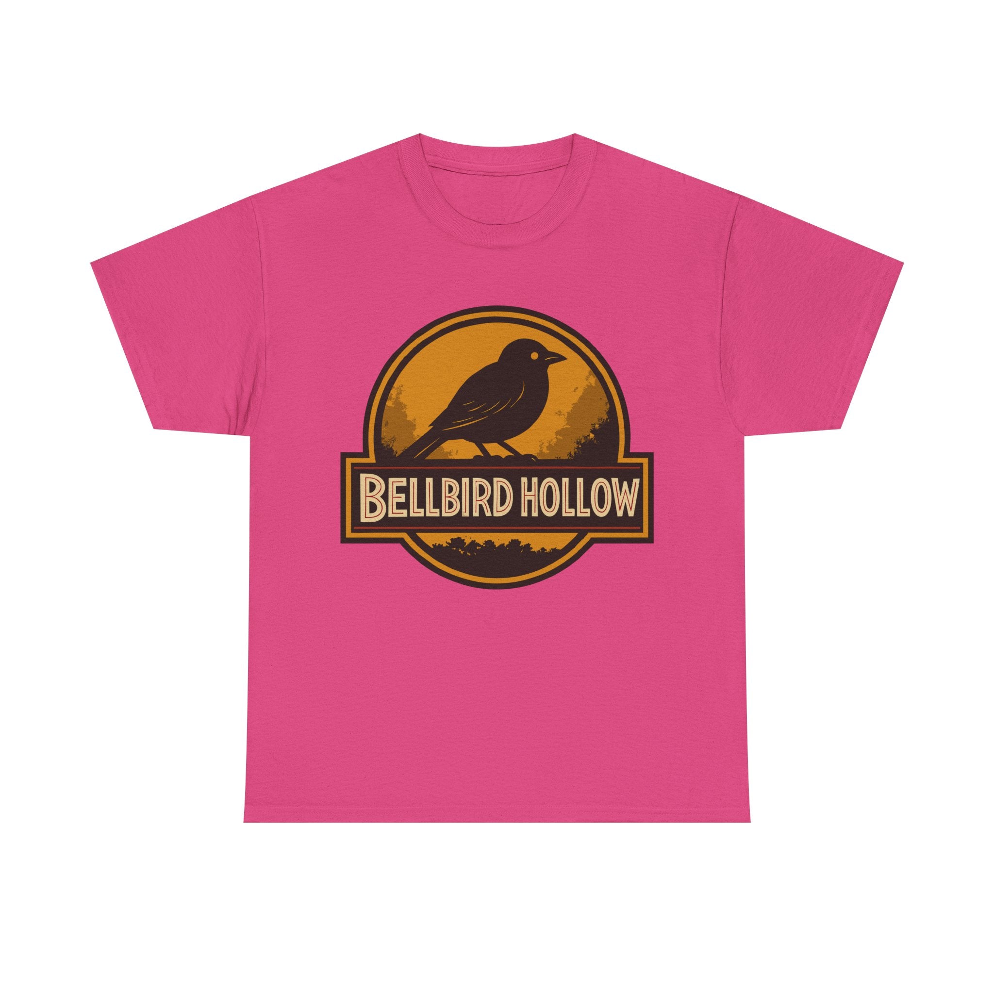 🐦🔥 Bellbird Hollow – Vintage Crest Tee 🌅🌲 (Unisex Heavy Cotton)