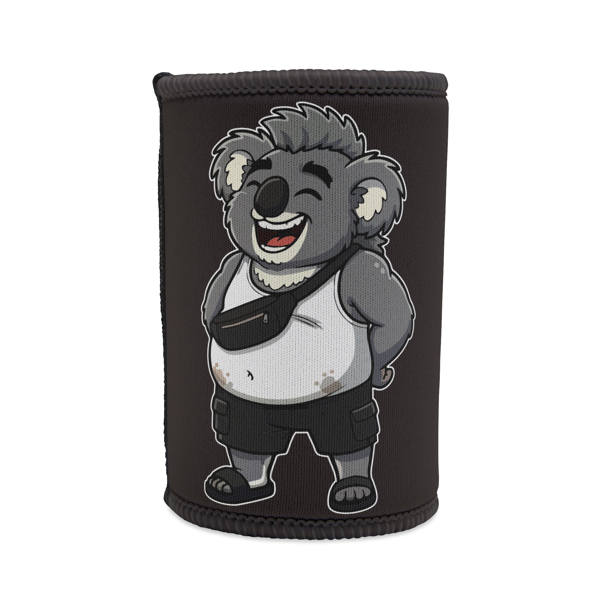 Gaz’s Laugh-It-Off Stubby Cooler – Black, Bold & Koala-Cool!