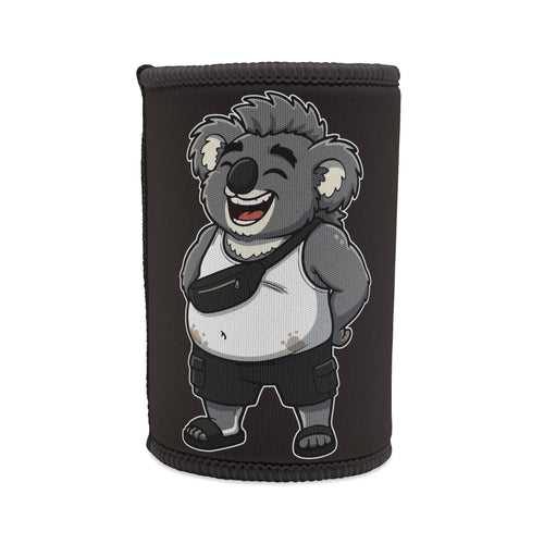 Gaz’s Laugh-It-Off Stubby Cooler – Black, Bold & Koala-Cool!