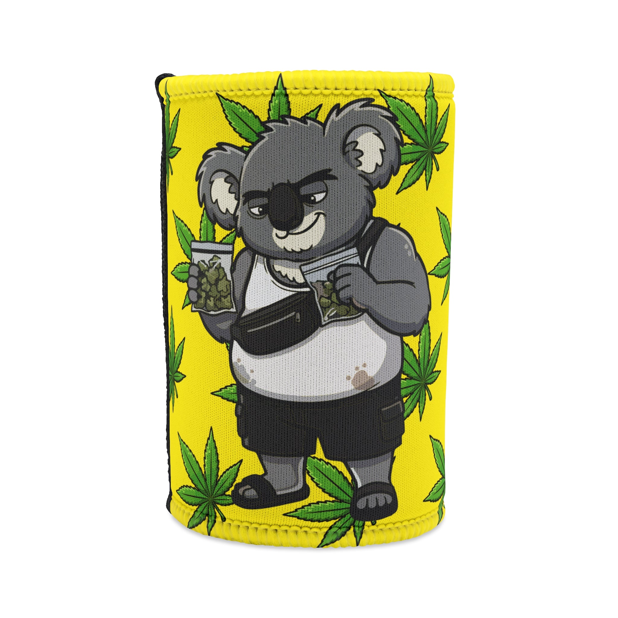 Cheeky Gaz Stubby Cooler 🌿😜, Fun Party Drink Sleeve, Summer BBQ Accessory, Eco-Friendly Beverage Insulator, Cannabis-Themed Gift