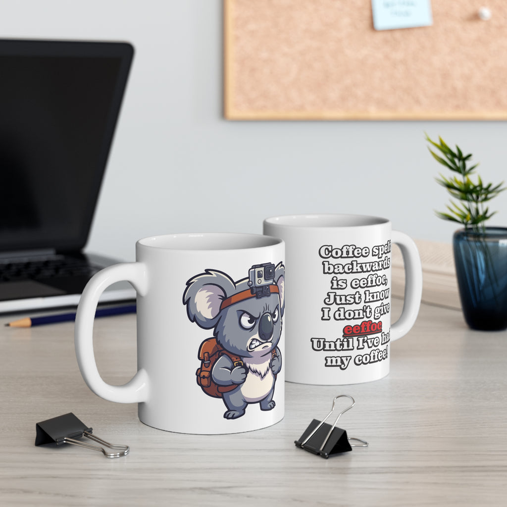 Olly the Koala Ceramic Mug – Perfect Gift for Coffee Lovers, Tea Enthusiasts, Birthdays, Holidays, Animal Lovers, Unique Mug