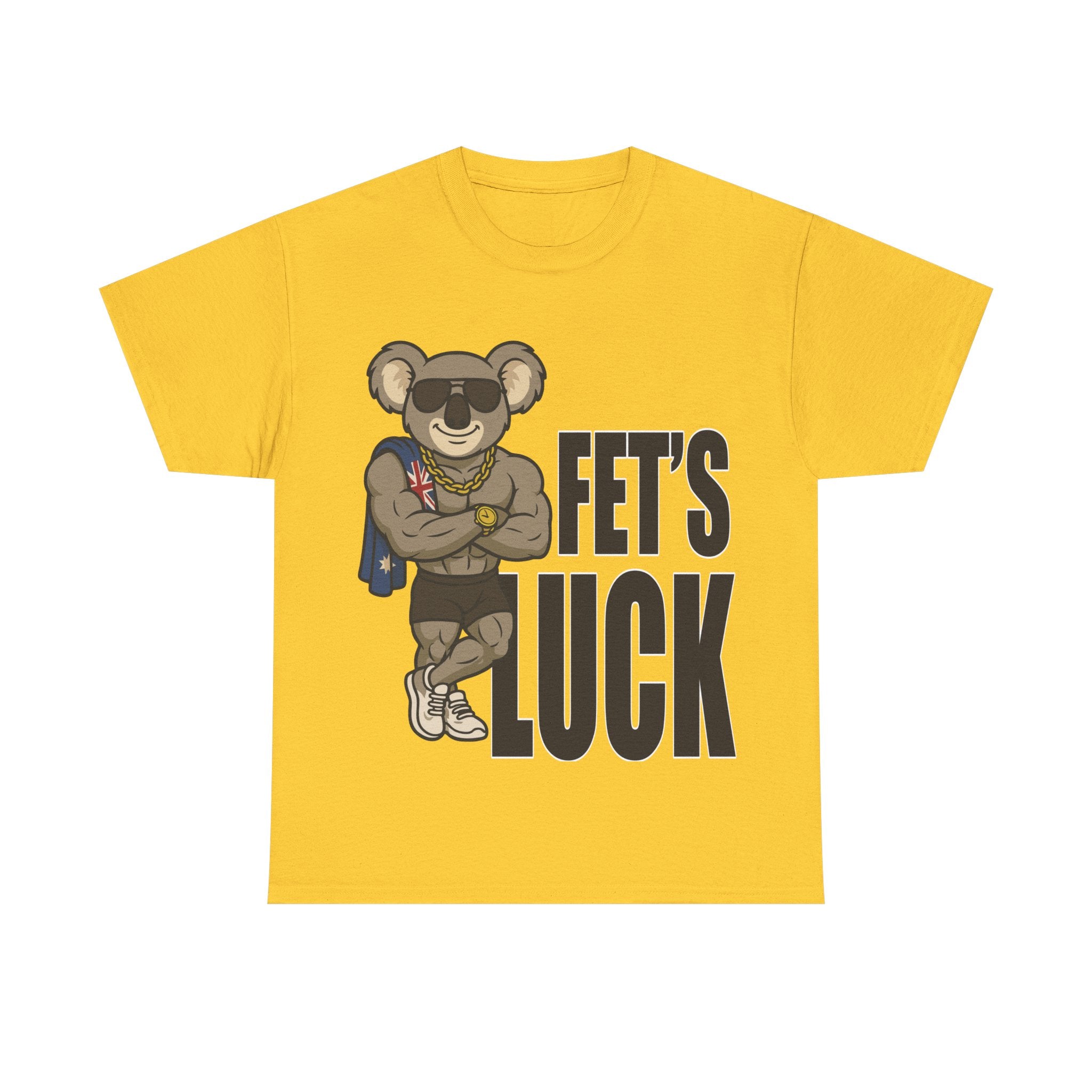 👕 Bellbird Hollow Tee – “Fet’s Luck” 😎🐨💎 (Unisex Heavy Cotton)