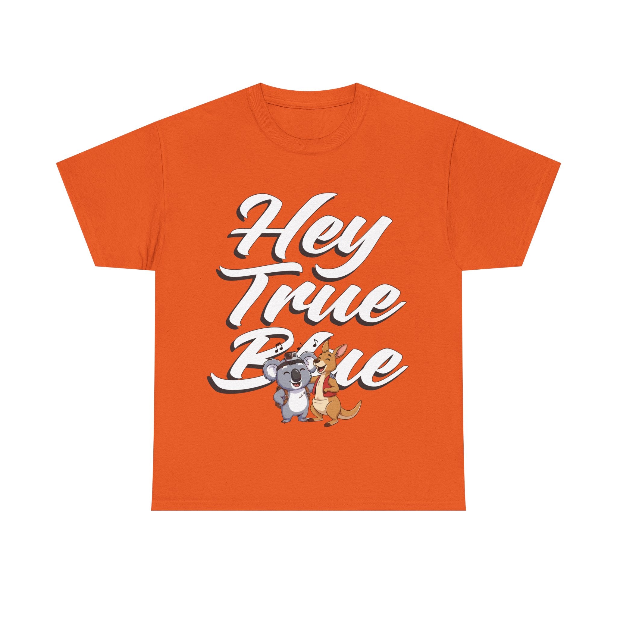 👕 Bellbird Hollow Tee "True Blue Olly & Kangaroo" 🦘🎶 (Unisex Heavy Cotton)