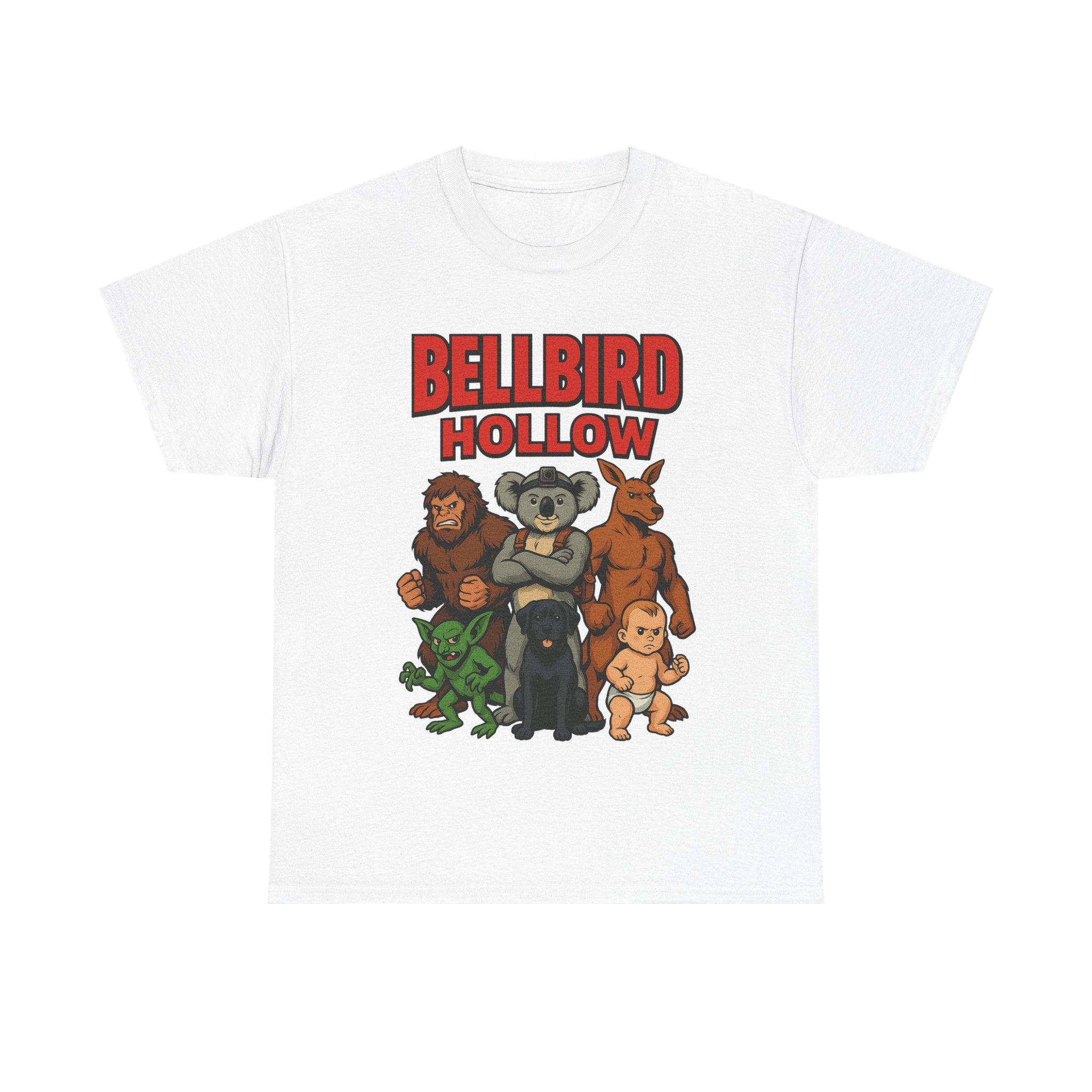 🐦💥 Bellbird Hollow Super-Team Tee – Comic Style Edition ⚡👕 (Unisex Heavy Cotton)