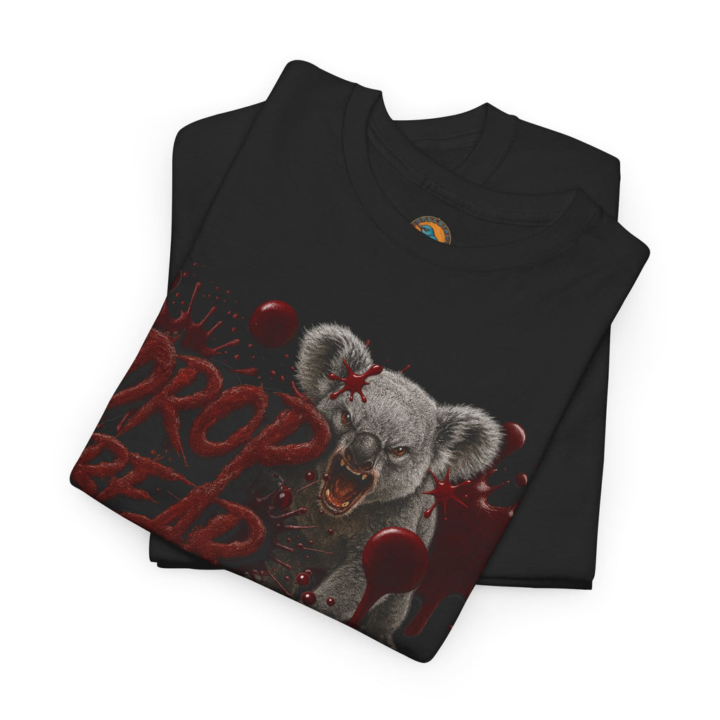 🔥🩸 Bellbird Hollow Tee – Drop Bear - Black Edition 🩸🔥 (Unisex Heavy Cotton)