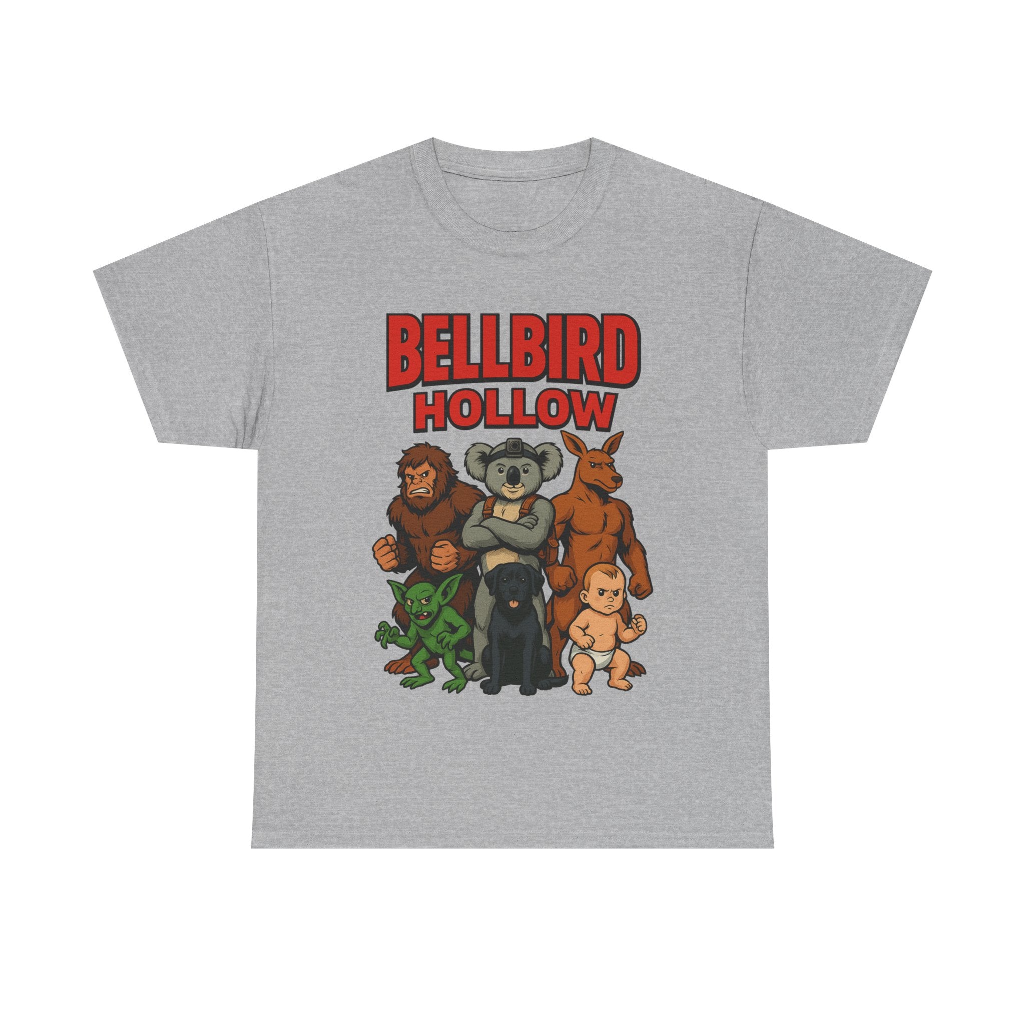🐦💥 Bellbird Hollow Super-Team Tee – Comic Style Edition ⚡👕 (Unisex Heavy Cotton)