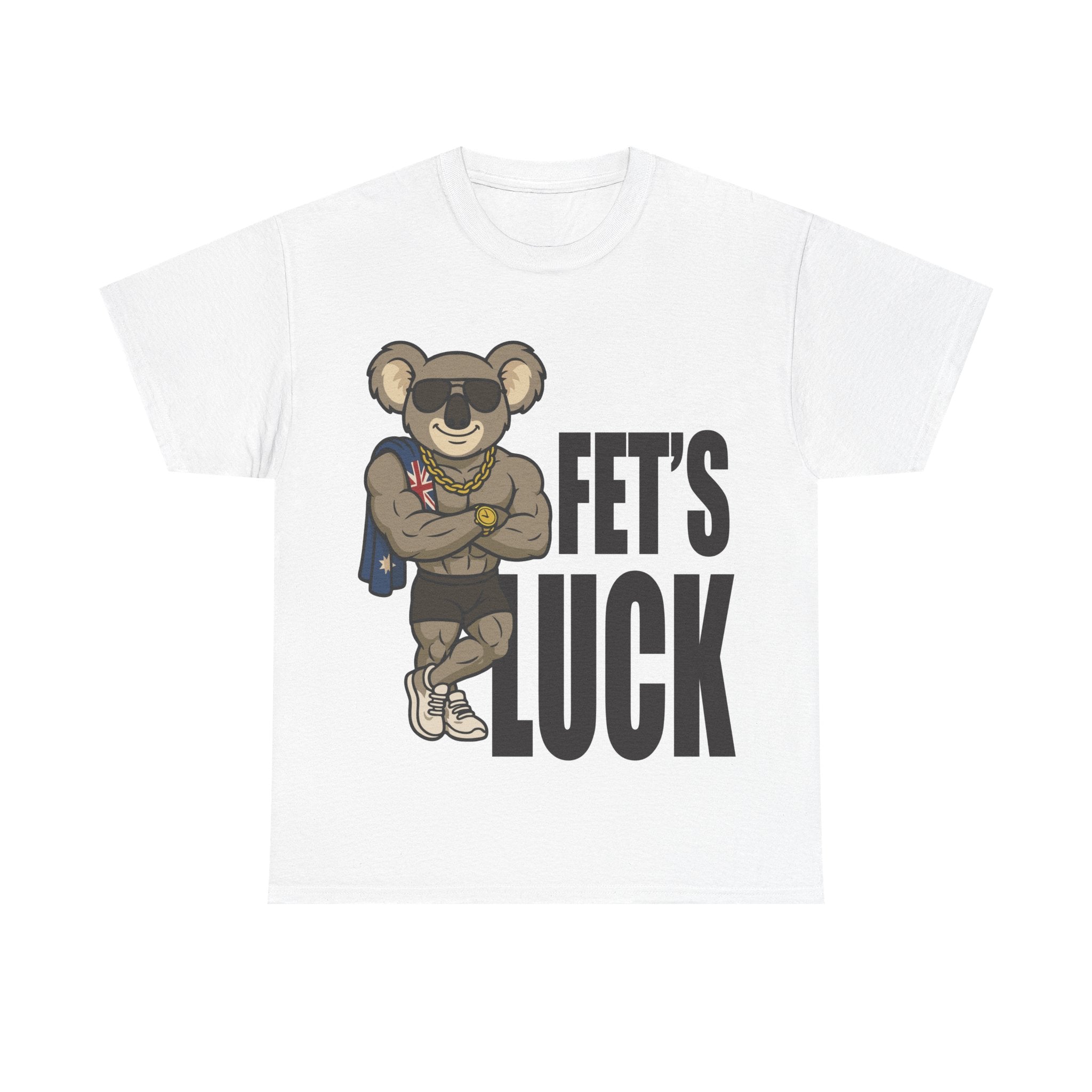 👕 Bellbird Hollow Tee – “Fet’s Luck” 😎🐨💎 (Unisex Heavy Cotton)