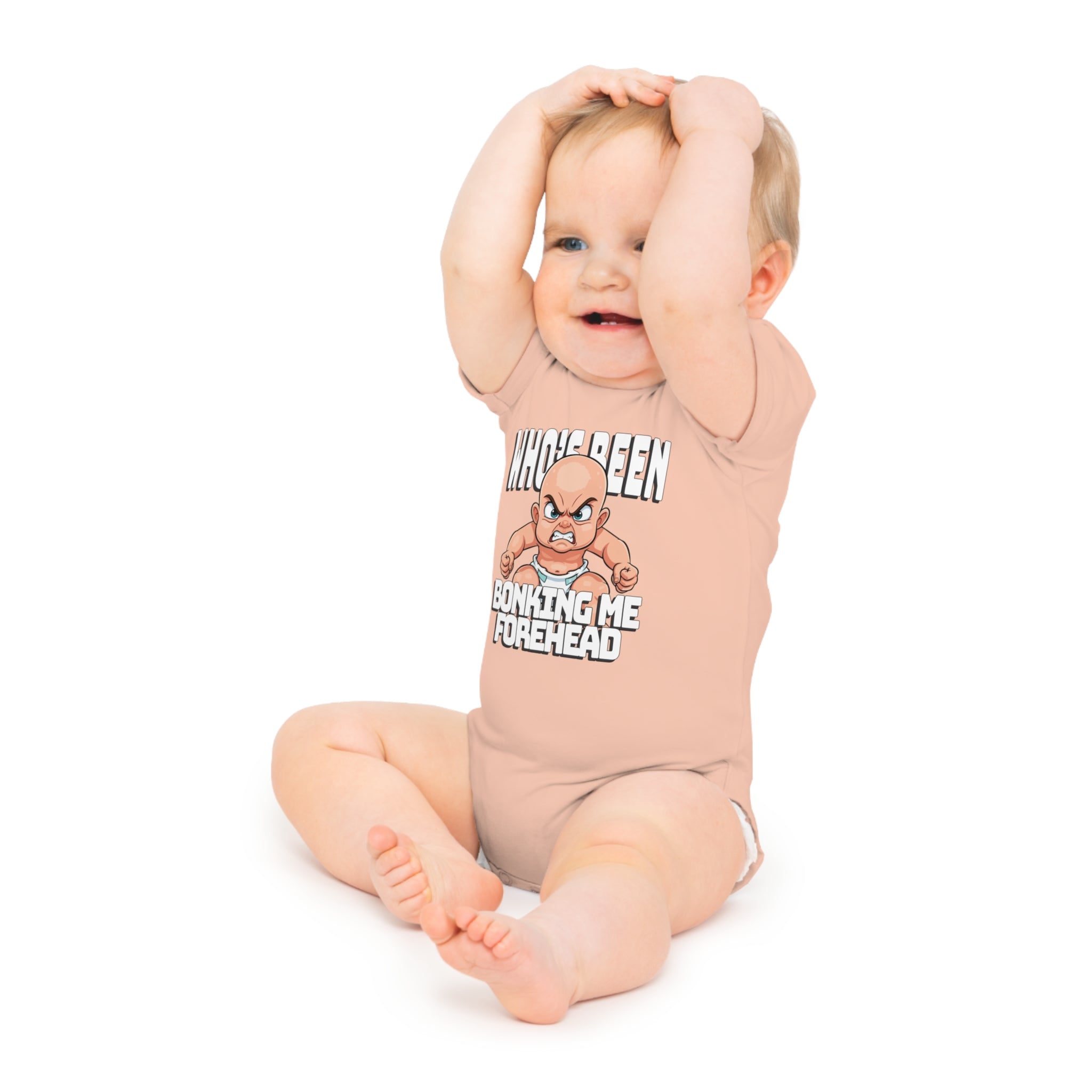 Funny Baby Bodysuit 😂👶 Cute Infant Onesie, Newborn Gift, Baby Shower Outfit, Infant Clothing, Whose Been Bonking Me Forehead