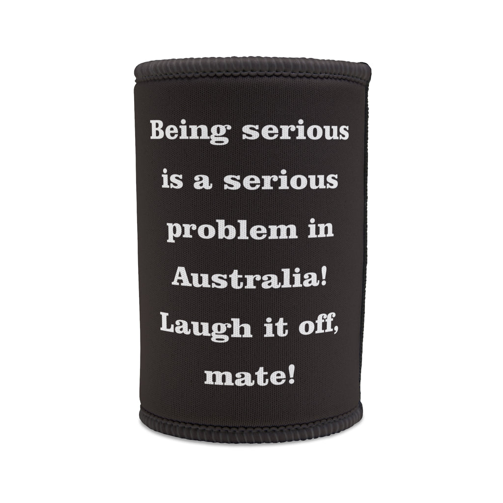 Gaz’s Laugh-It-Off Stubby Cooler – Black, Bold & Koala-Cool!
