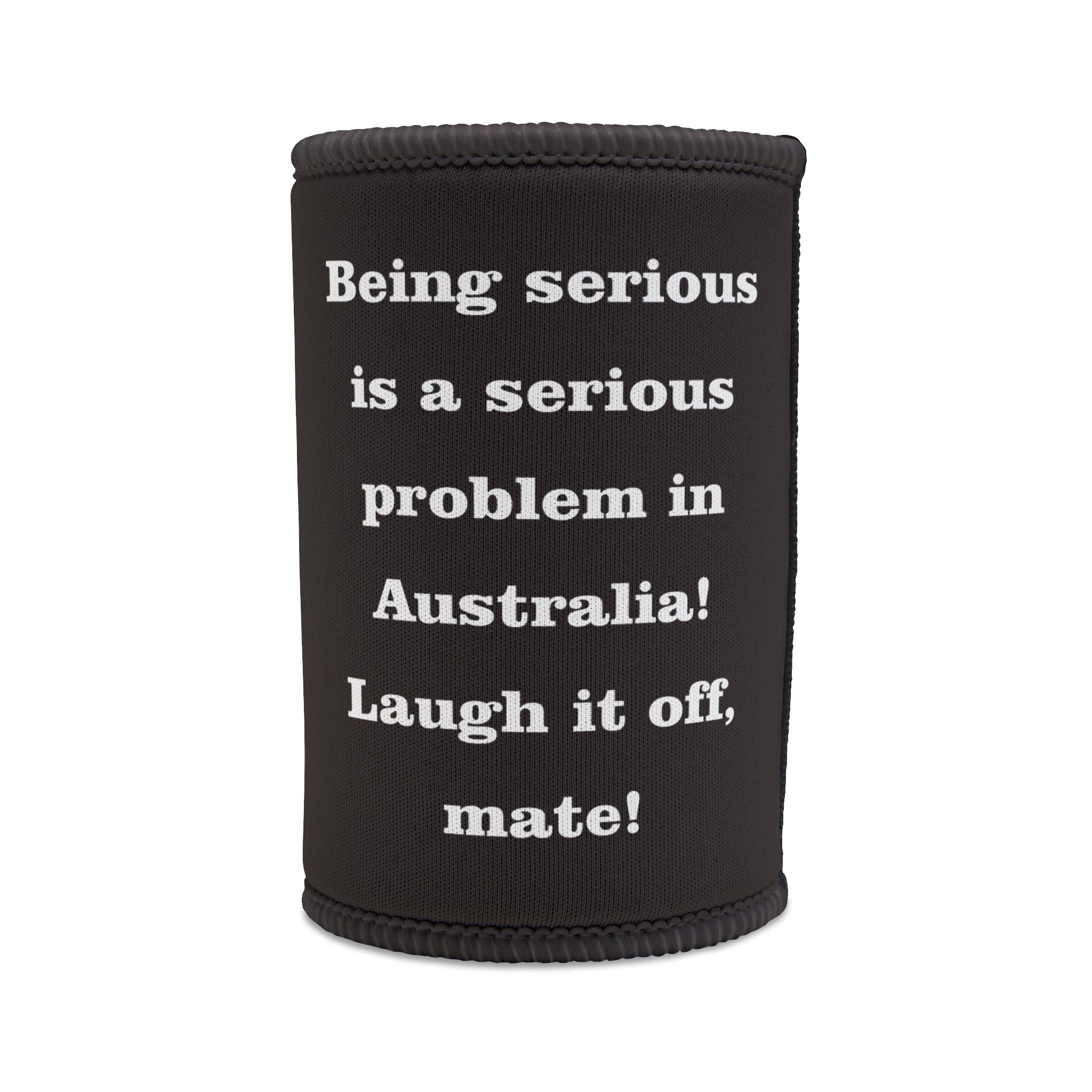 Gaz’s Laugh-It-Off Stubby Cooler – Black, Bold & Koala-Cool!
