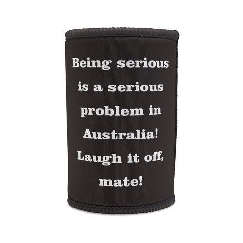 Gaz’s Laugh-It-Off Stubby Cooler – Black, Bold & Koala-Cool!