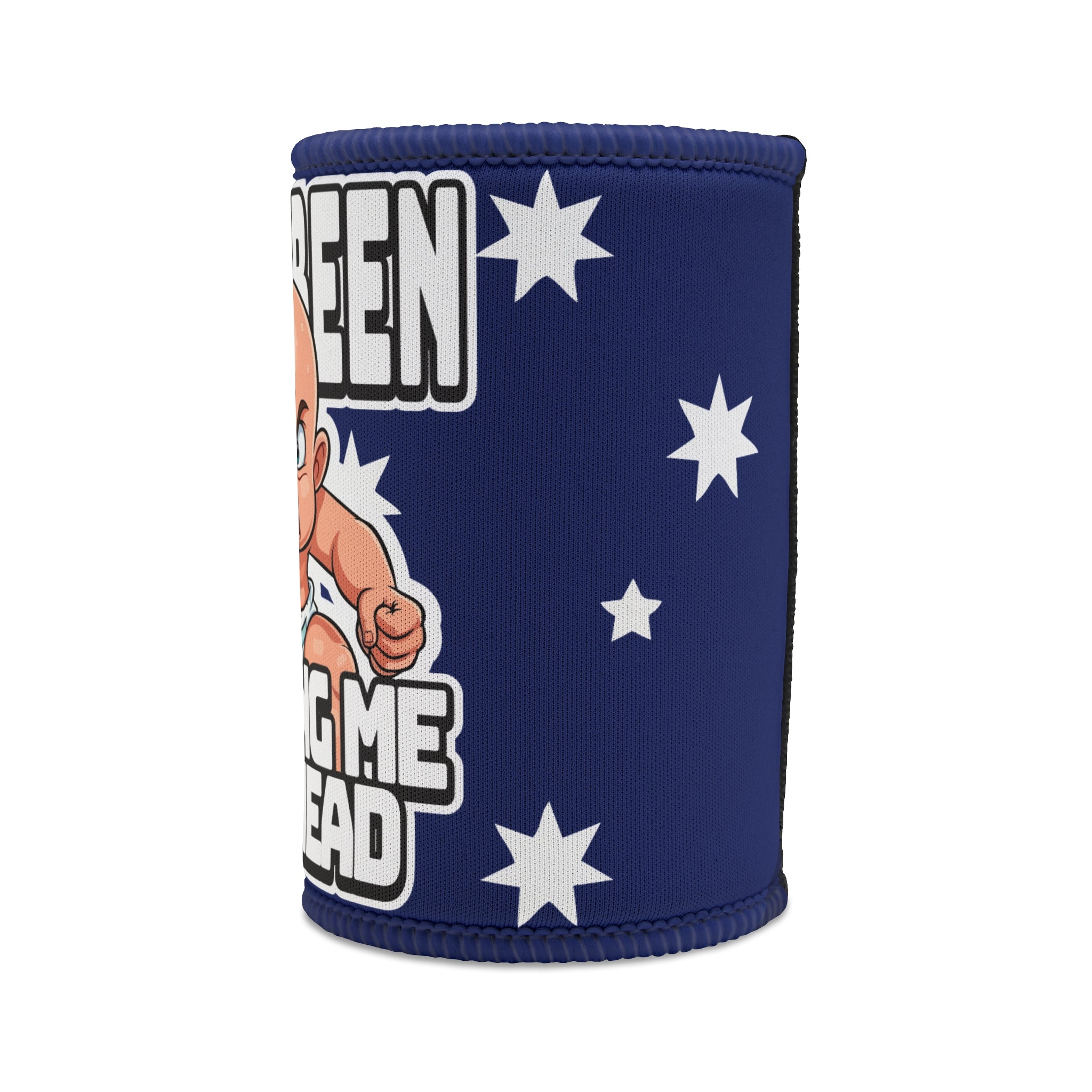 Mad Baby Themed Stubby Cooler, Fun Drink Insulator, Perfect for Parties, BBQs, Gifts, Baby Showers, Holidays