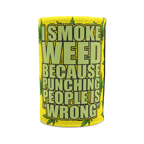 Cheeky Gaz Stubby Cooler 🌿😜, Fun Party Drink Sleeve, Summer BBQ Accessory, Eco-Friendly Beverage Insulator, Cannabis-Themed Gift